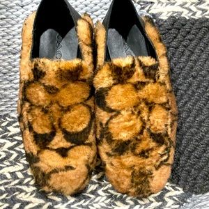 Coach Signature Shearling Loafer Slipper